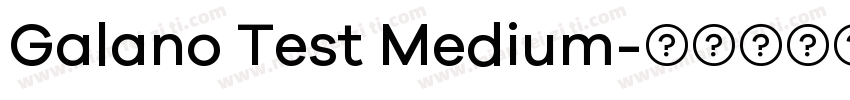 Galano Test Medium字体转换